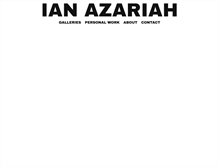 Tablet Screenshot of ianazariah.com